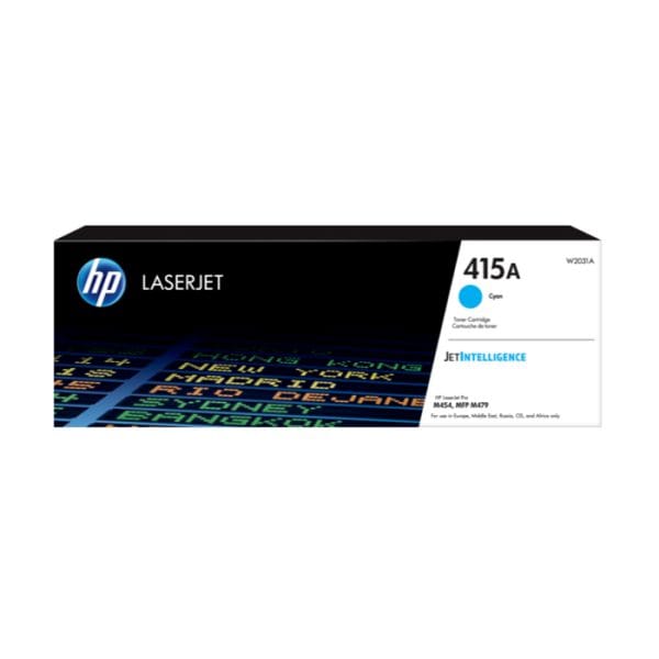 HP 415A Cyan Original LaserJet Toner Cartridge (W2031 A Cyan)