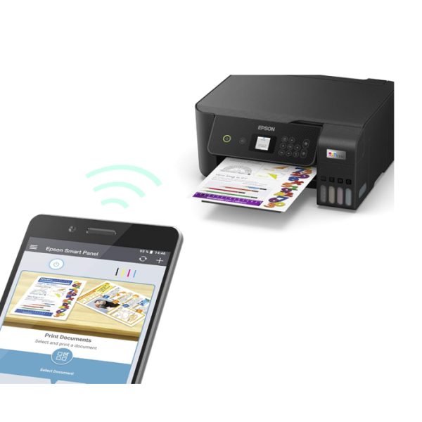 Epson EcoTank L3260 Home Inktank printer A4, colour, 3 in 1 with WiFi and SmartPanel App connectivity, Black, Compact - Image 5