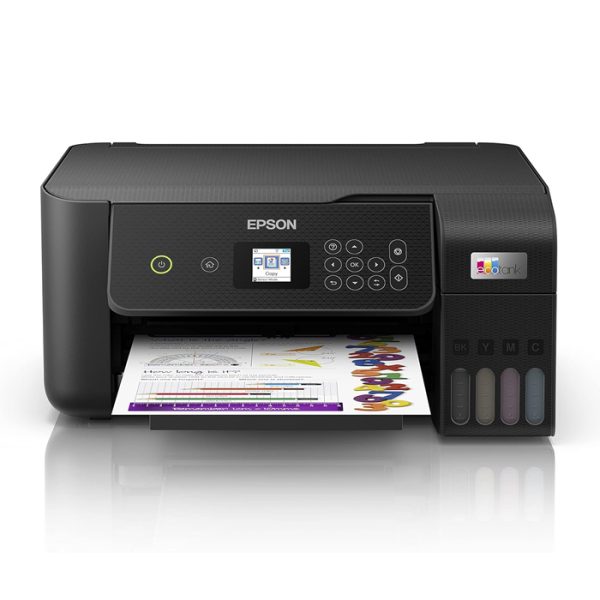 Epson EcoTank L3260 Home Inktank printer A4, colour, 3 in 1 with WiFi and SmartPanel App connectivity, Black, Compact