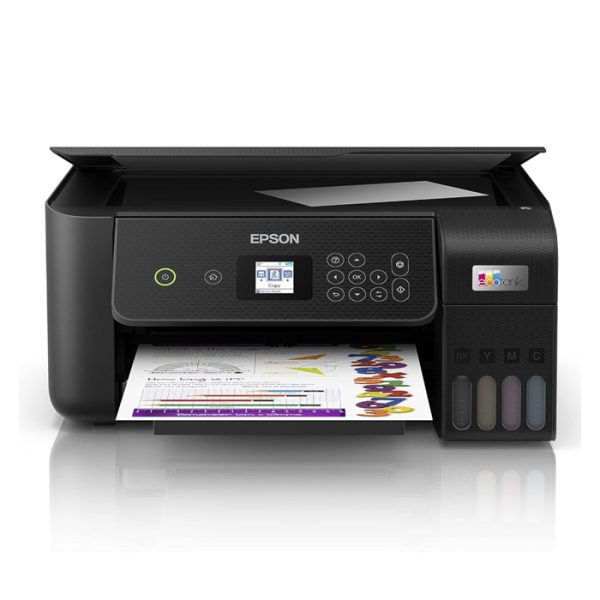 Epson EcoTank L3260 Home Inktank printer A4, colour, 3 in 1 with WiFi and SmartPanel App connectivity, Black, Compact - Image 2