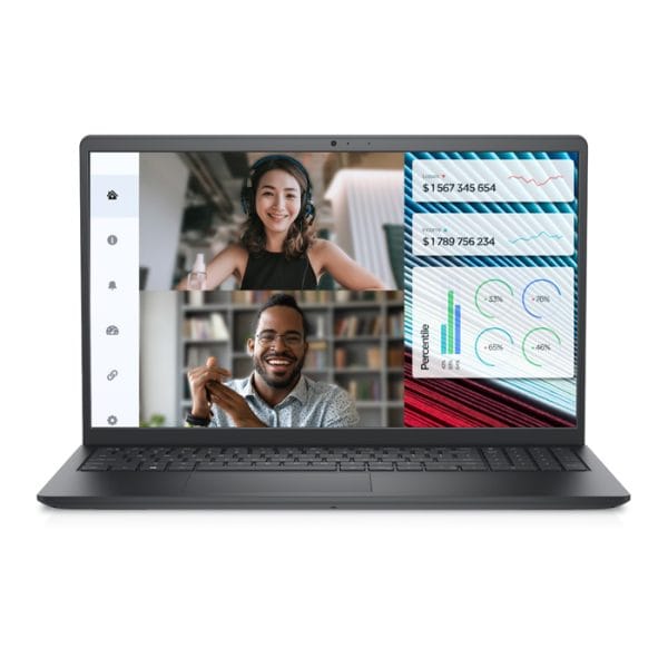 Dell Vostro 3520 Laptop with 15.6-inch Full HD Display, Core i5-1235U Processor, 8GB RAM, 512GB SSD, Intel UHD Graphics, Black, Free Dos